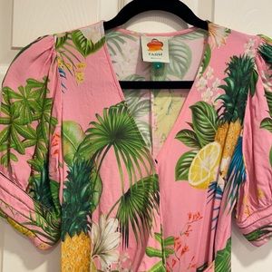 Bahia floral wrap dress